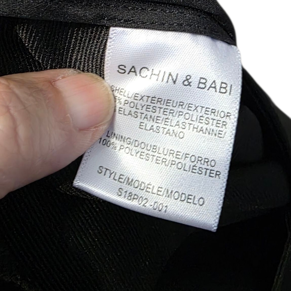 Sachin & Babi Classic Black Wide-Leg Pants Size 0 - Picture 4 of 8
